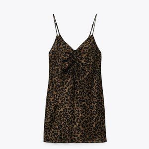 NEW ZARA satin mini slip dress (small)